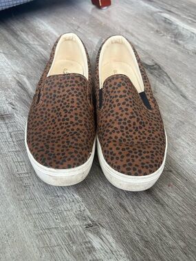 Cheetah Print Slip-On Sneakers